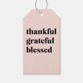 Happy Thanksgiving Day | Gelukkig Grateful Blessed Cadeaulabel (Voorkant)
