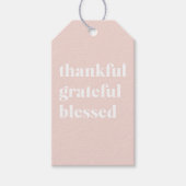 Happy Thanksgiving Day | Gelukkig Grateful Blessed Cadeaulabel (Voorkant)