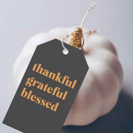 Happy Thanksgiving Day | Gelukkig Grateful Blessed Cadeaulabel