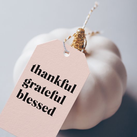 Happy Thanksgiving Day | Gelukkig Grateful Blessed Cadeaulabel