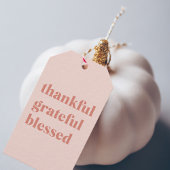 Happy Thanksgiving Day | Gelukkig Grateful Blessed Cadeaulabel