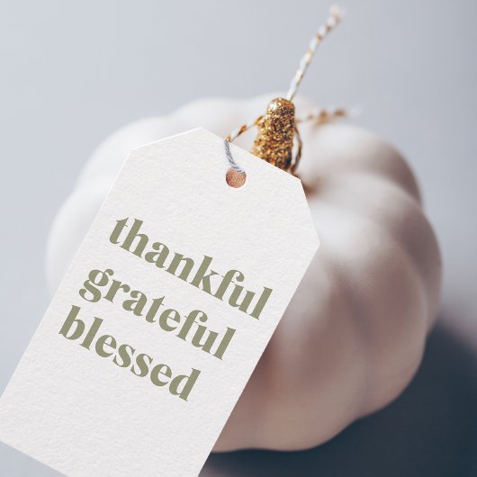 Happy Thanksgiving Day | Gelukkig Grateful Blessed Cadeaulabel