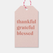 Happy Thanksgiving Day | Gelukkig Grateful Blessed Cadeaulabel (Voorkant)