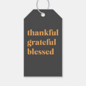 Happy Thanksgiving Day | Gelukkig Grateful Blessed Cadeaulabel (Voorkant)