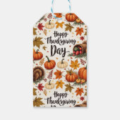 Happy Thanksgiving Day Gift Labels Cadeaulabel (Achterkant)