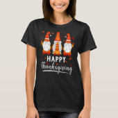 Happy Thanksgiving Day Gnomen Herfst G T-shirt (Voorkant)