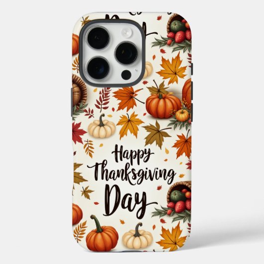 Happy Thanksgiving Day Hoesje-Mate iPhone 16 Pro P Case-Mate iPhone Case (Achterkant)