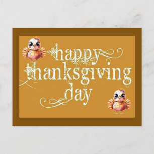 Happy Thanksgiving Day Holiday Briefkaart