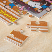 Happy Thanksgiving Day Jigsaw Puzzle Owls Legpuzzel (Zijkant)