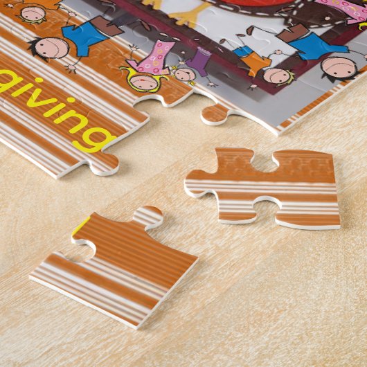 Happy Thanksgiving Day Jigsaw Puzzle Owls Legpuzzel (Zijkant)