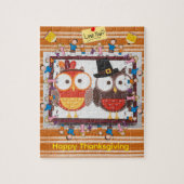 Happy Thanksgiving Day Jigsaw Puzzle Owls Legpuzzel (Verticaal)