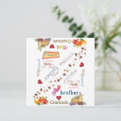 Happy Thanksgiving Day Kaart Invitation (Staand voorkant)