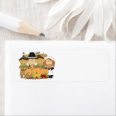 Happy Thanksgiving Day Kinderen Etiket (Insitu)