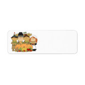 Happy Thanksgiving Day Kinderen Etiket (Voorkant)