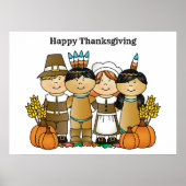 Happy Thanksgiving Day Kinderen Poster (Voorkant)