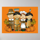 Happy Thanksgiving Day Kinderen Poster (Voorkant)