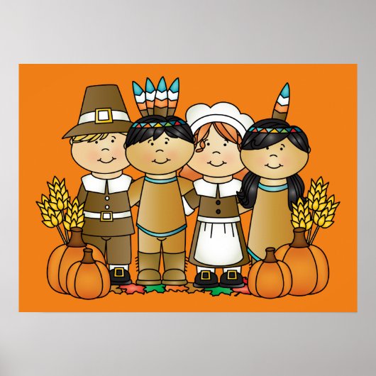 Happy Thanksgiving Day Kinderen Poster (Voorkant)
