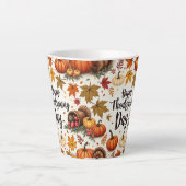 Happy Thanksgiving Day Latte Mok (Voorkant)