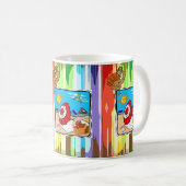 Happy Thanksgiving Day Mokken, strand Koffiemok (Voorkant rechts)