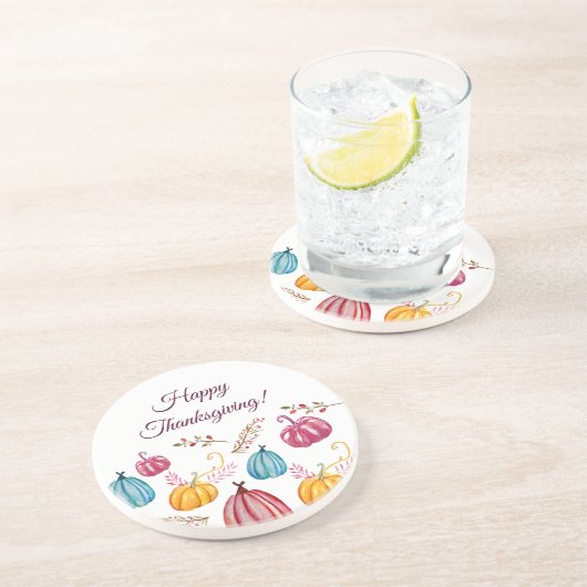 Happy Thanksgiving Day Onderzetters (Zijkant)