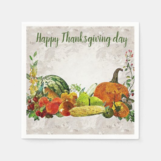 Happy Thanksgiving day Servet (Voorkant)