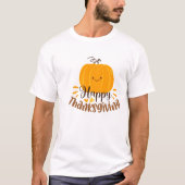 Happy Thanksgiving Day T-Shirt (Voorkant)