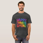 Happy Thanksgiving Day T-shirt (Voorkant volledig)
