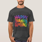  Happy Thanksgiving Day T-shirt (Voorkant)