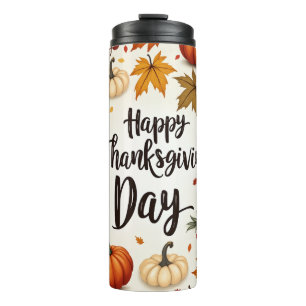 Happy Thanksgiving Day Thermal Tumbler Thermosbeker
