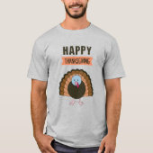 Happy Thanksgiving Day Turkey Family Matching T-shirt (Voorkant)