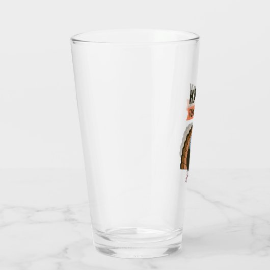 Happy Thanksgiving Day Turkey Grateful Holiday Glas (Rechts)