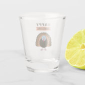 Happy Thanksgiving Day Turkey Grateful Holiday Shot Glas (Achterkant)