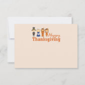 Happy Thanksgiving Day Turkije Kaart (Achterkant)