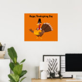 Happy Thanksgiving Day Turkije Poster (Thuiskantoor)