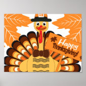 Happy Thanksgiving Day Turkije Poster (Voorkant)