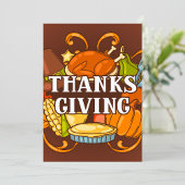 Happy Thanksgiving Day Uitnodiging