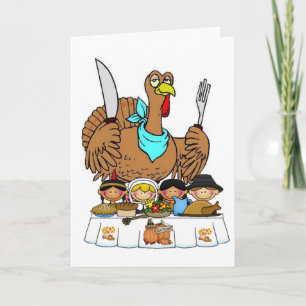 Happy Thanksgiving Day Wenskaart Feestdagen Kaart