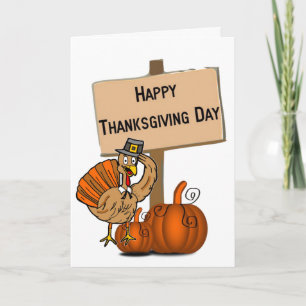 Happy Thanksgiving Day Wenskaart Feestdagen Kaart