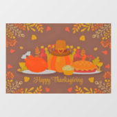 Happy Thanksgiving decoration Window Cling Raamsticker (Vel)