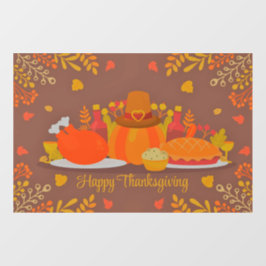 Happy Thanksgiving decoration Window Cling Raamsticker