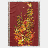 Happy Thanksgiving Deken (Voorkant Verticaal)