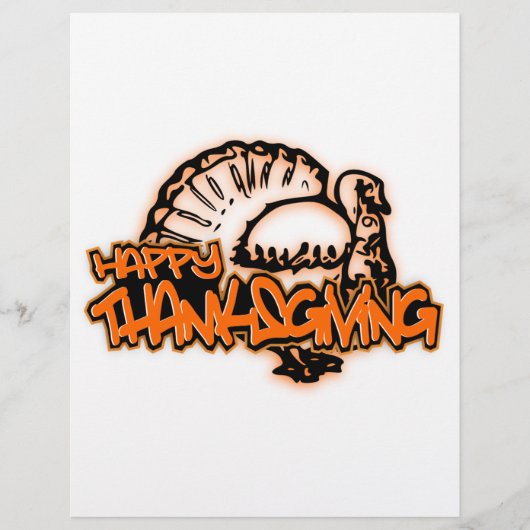 HAPPY THANKSGIVING DESIGN FLYER (Voorkant)