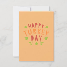 Happy Thanksgiving Dinner tafel afgezaagde grappen Aankondiging