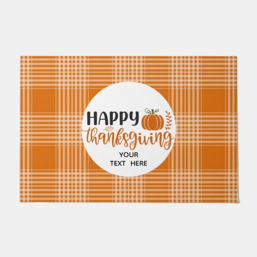 Happy Thanksgiving Doomat Deurmat (Voorkant)