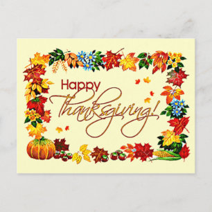 HAPPY THANKSGIVING DOOR SHARON SHARPE FEESTDAGENKAART