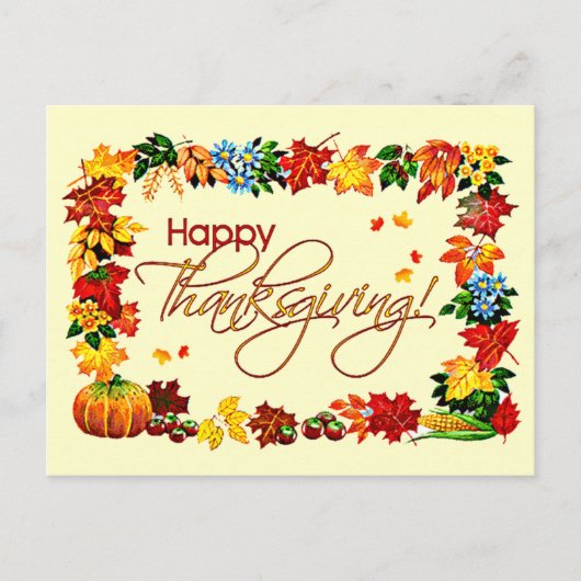 HAPPY THANKSGIVING DOOR SHARON SHARPE FEESTDAGENKAART (Voorkant)
