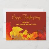 Happy Thanksgiving Downloadbaar Wenskaart Kaart (Voorkant)