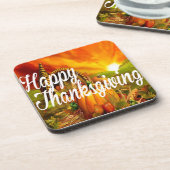 Happy Thanksgiving Drankjes Onderzetter (Linkerzijde)