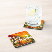 Happy Thanksgiving Drankjes Onderzetter (Rechterzijde)