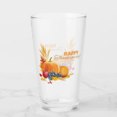 Happy Thanksgiving Drink glas (Achterkant)